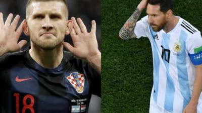 Rebic fue el delantero croata que rechazó tener una camiseta de Messi. FOTOS EFE Y AFP.