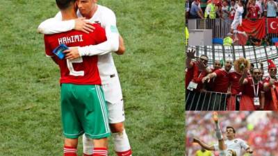 Cristiano Ronaldo acaparó las miradas en el juego entre Portugal y Marruecos.