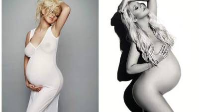 Así posó Christina Aguilera para la revista V.