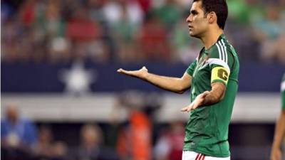 Rafa Márquez solo jugó el primer tiempo del amistoso.