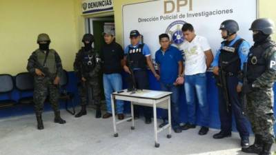 Los detenidos en San Juan de Opoa.