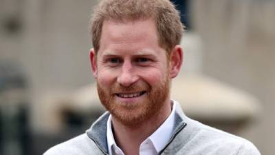 Príncipe Harry, duque de Sussex, anunció el nacimiento de su primer hijo con Meghan a las afueras de Windsor este 6 de mayo de 2019. Steve Parsons / AFP.