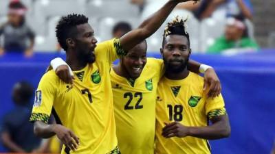 Romario Williams celebrando su gol contra Canadá. Foto AFP