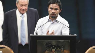 Pacquiao se llevó una bolsa garantizada de 25 millones de dólares más los 80 que espera conseguir por los derechos de televisión de pago.