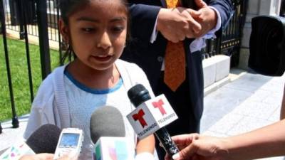La niña activista quiere que Boehner someta a voto la reforma migratoria este año. Foto tomada de laopinion.com
