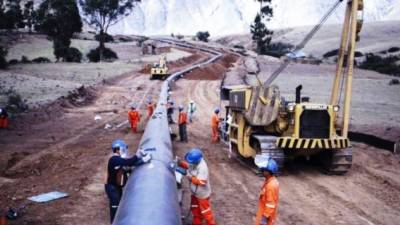 Ejemplo de un gasoducto en Perú.