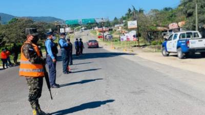 Agentes de la Policía realizan operativos en carreteras.