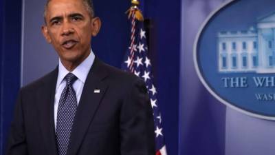 WASHINGTON, DC - JUNE 12: U.S. President Barack Obama makes a statement regarding the Orlando mass shooting on June 12, 2016 in Washington, DC. At least 50 people were killed and 53 were injured after suspected gunman Omar Mateen opened fire in a gay nightclub in Orlando, Florida. Alex Wong/Getty Images/AFP== FOR NEWSPAPERS, INTERNET, TELCOS & TELEVISION USE ONLY ==