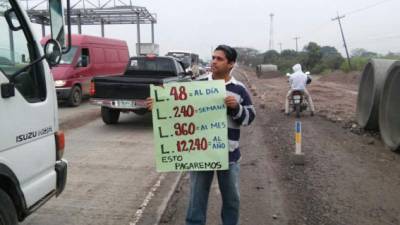 Uno de los puntos en donde se llamó a protestar es en El Progreso, Yoro. Foto archivo.