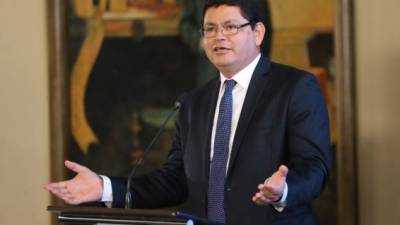 El ministro de Educación, Marlon Escoto.