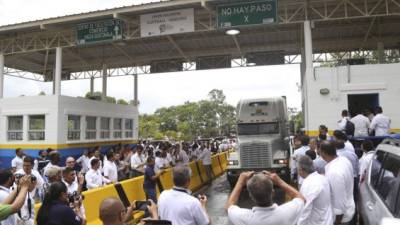 La unión aduanera entre Honduras y Guatemala, inaugurada esta semana, es la primera en el continente americano.