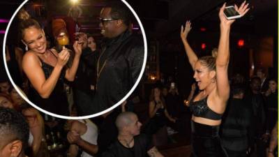 Jennifer López se fue hasta abajo con Diddy en el “after party” de los AMAs