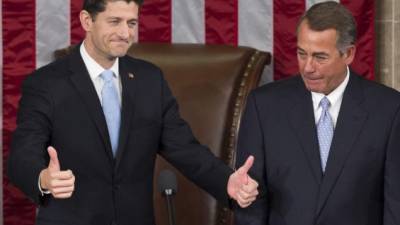Paul Ryan reemplazara a John Boehner como presidente de la Cámara de Representantes.