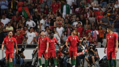 La Selección de Portugal venció por la mínima a Italia. FOTO AFP.