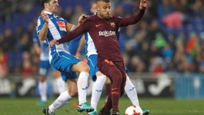 Rafinha disputó por última vez un partido con el FC Barcelona el pasado miércoles en duelo de Copa ante Espanyol. FOTO EFE/ Alejandro García.