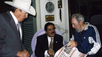 Manuel Zelaya se identificó con la ideología de Fidel Castro, a quien conoció en persona en el 2009, cuando viajó a La Habana.