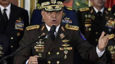 El general Vladimir Padrino es el ministro de Defensa de Venezuela./AFP.