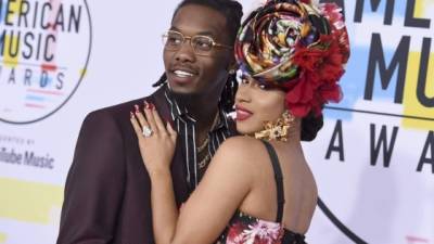 Los raperos Cardi B y Offset en una foto de archivo.