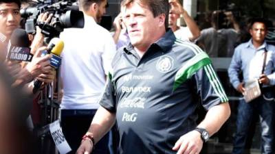 Miguel Herrera habló con los medios de comunicación.