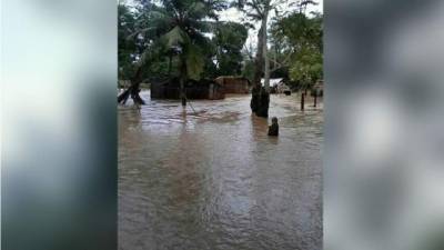 La comunidad de Sambita ha sido una de las más afectadas por este temporal donde las aguas han llegado hasta el nivel de ventanas de algunas casas.