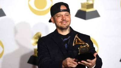 Residente ganó el Grammy con su primer disco en solitario./ AFP PHOTO / Don EMMERT
