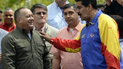 Diosdado Cabello y Nicolás Maduro son los dos hombres fuertes del chavismo.