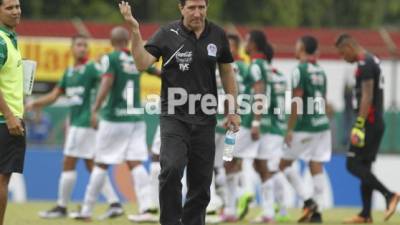 Vargas durante el cuentro ante los verdolagas.