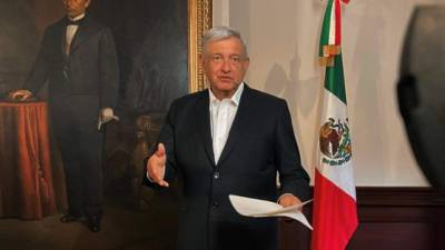 'Tengamos fe, vamos a salir adelante (...) a pesar de los pesares', dijo AMLO en un mensaje al país./EFE.