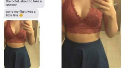 Una joven dejó en evidencia su infidelidad tras enviar una selfie a su novio.