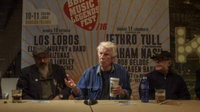 Nash en Bilbao en la rueda de prensa del festival BBK Music Legends fue consultado sobre la candidatura de Trump. EFE