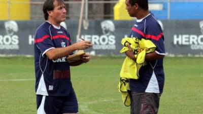 Christian Guaita junto a su asistente técnico Adriano Custodio.