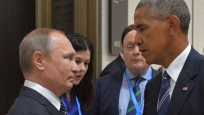 Foto del 5 de septiembre de 2016 muestra al presidente ruso Vladimir Putin reunión con su homólogo estadounidense Barack Obama.