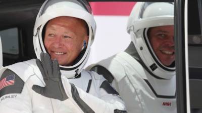 Los astronautas Robert Behnken y Douglas Hurley. Foto: AFP