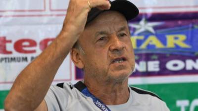 El alemán Gernot Rohr confía en que Nigeria puede ganar ante Argentina. Foto AFP