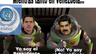 Los venezolanos han llenado las redes de memes y burlas, lo que rebaja en cierto sentido la tensión en el país, una semana después de que el líder del Parlamento, Juan Guaidó, se autoproclamara presidente interino.