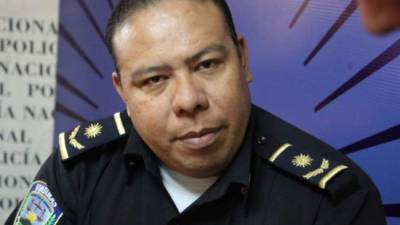 Jorge Rodríguez, vocero de la Policía Nacional de Honduras en San Pedro Sula. Foto de archivo.
