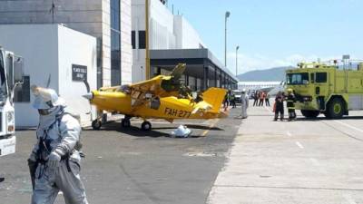 Avioneta de las Fuerzas Armadas con registro 277.