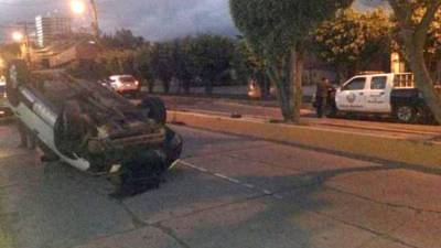 Así quedó la camioneta luego del accidente vehicular.