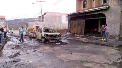 El carro iba cargado con pólvora.