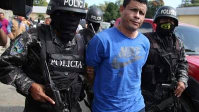 Foto de Héctor Cruz, alias Pantera, cuando fue detenido el 7 de febrero de 2014.