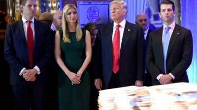 Trump y sus hijos deberán rendir cuentas ante la justicia por supuesta corrupción en la fundación familiar./AFP.