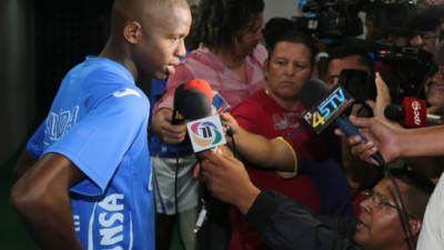 Boniek García habló con los medios que cubrieron la práctica en el Nacional.