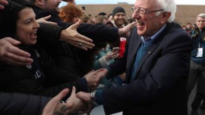 El senador Bernie Sanders es uno de los favoritos para desafiar a Trump por la presidencia de EEUU./AFP.