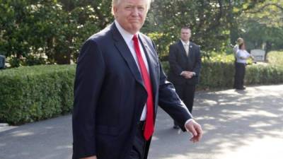 El presidente estadounidense, Donald Trump, hoy en la Casa Blanca en Washington. EFE