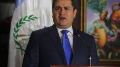 El presidente de Honduras, Juan Orlando Hernández.