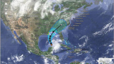 La tormenta tropical 'Karen', que bordeó hoy la costa de la Península de Yucatán, activó las alertas en toda la zona después de que a mediados de septiembre dos huracanes, 'Ingrid' y 'Manuel', dejaran 157 muertos y 1,7 millones de personas afectadas. EFE