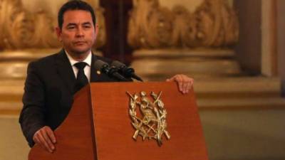 El presidente de Guatemala, Jimmy Morales. EFE/Archivo