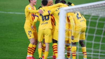 El Barcelona confirmó su mejoría tras el triunfo en campo del Osasuna. Foto AFP.