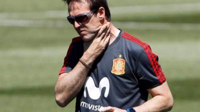 Julen Lopetegui dejó a la selección española en plenas vísperas mundialistas para irse a dirigir al Real Madrid.