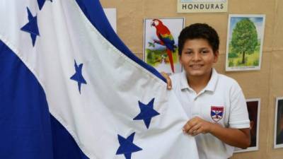 Anderson López, alumno de quinto grado de la escuela Academia Bilingüe San Agustín.